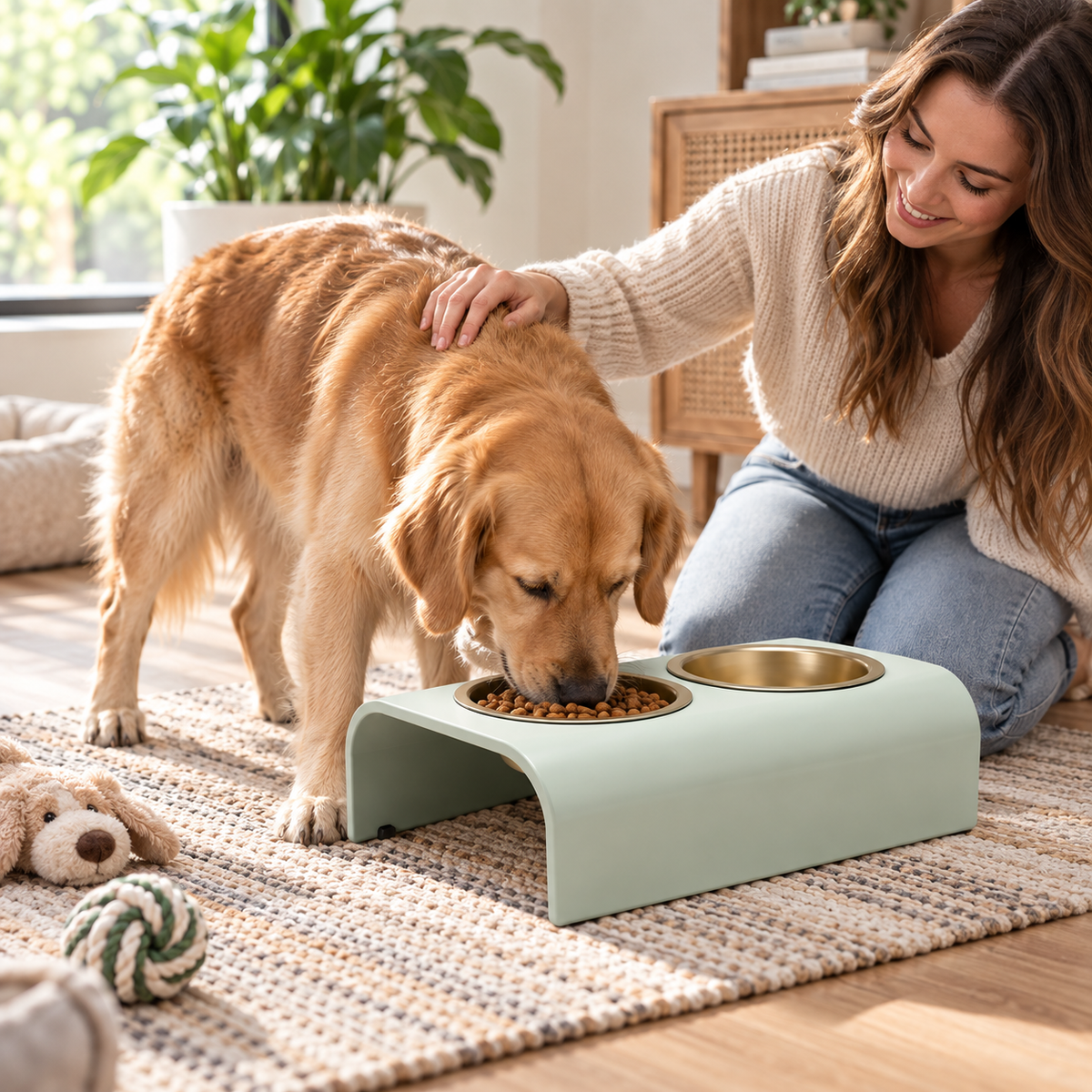 Double Elevated Pet Bowl