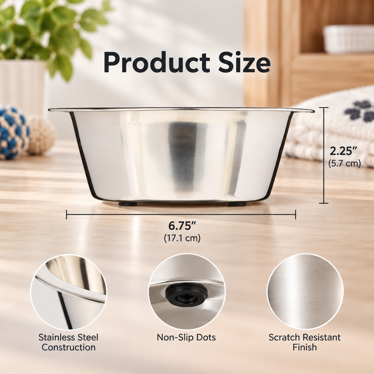 Stainless Steel Pet Bowl