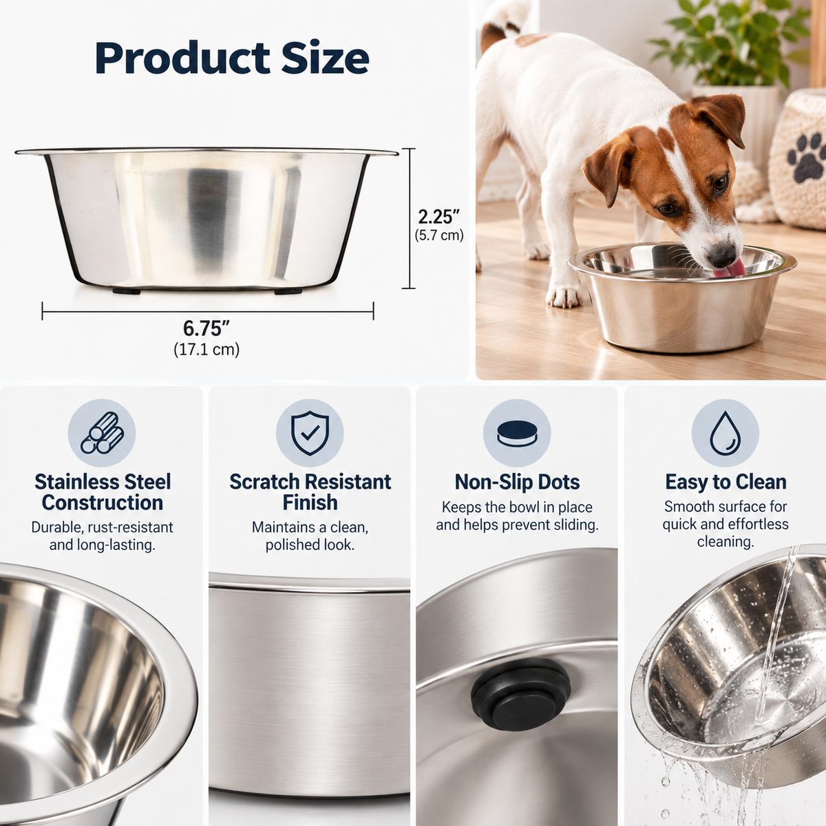 Stainless Steel Pet Bowl
