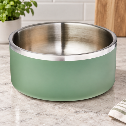 Double Wall Stainless Steel Pet Bowl
