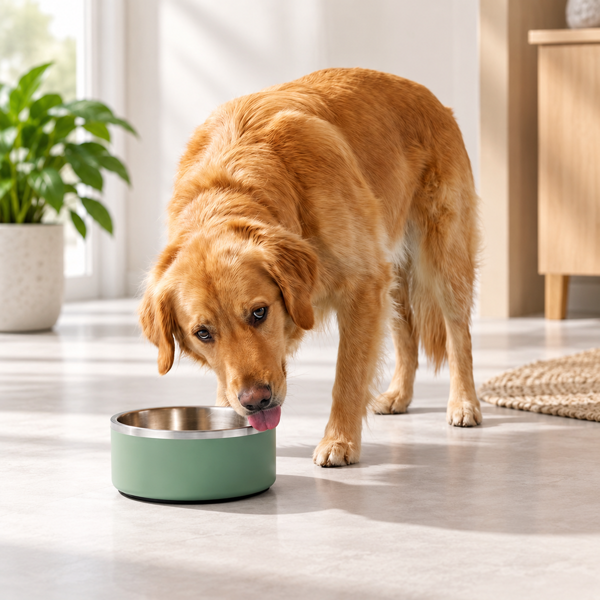 Double Wall Stainless Steel Pet Bowl