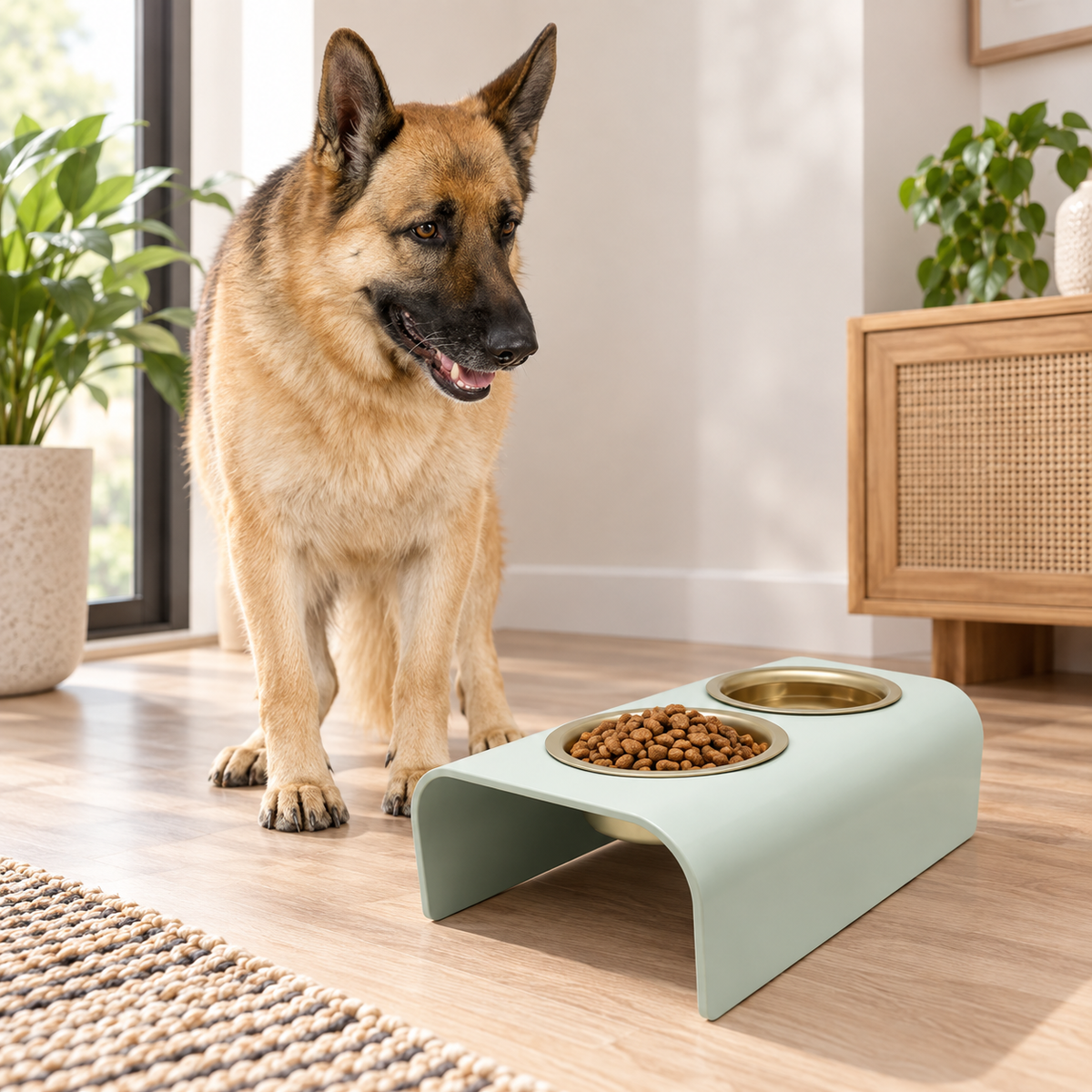 Double Elevated Pet Bowl